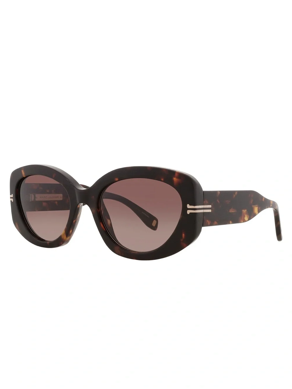Marc Jacobs Tortoiseshell Oval Sunglasses - Brown Gradient